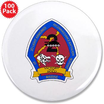 2LARB - M01 - 01 - 2nd Light Armored Reconnaissance Bn - 3.5" Button (100 pack) - Click Image to Close